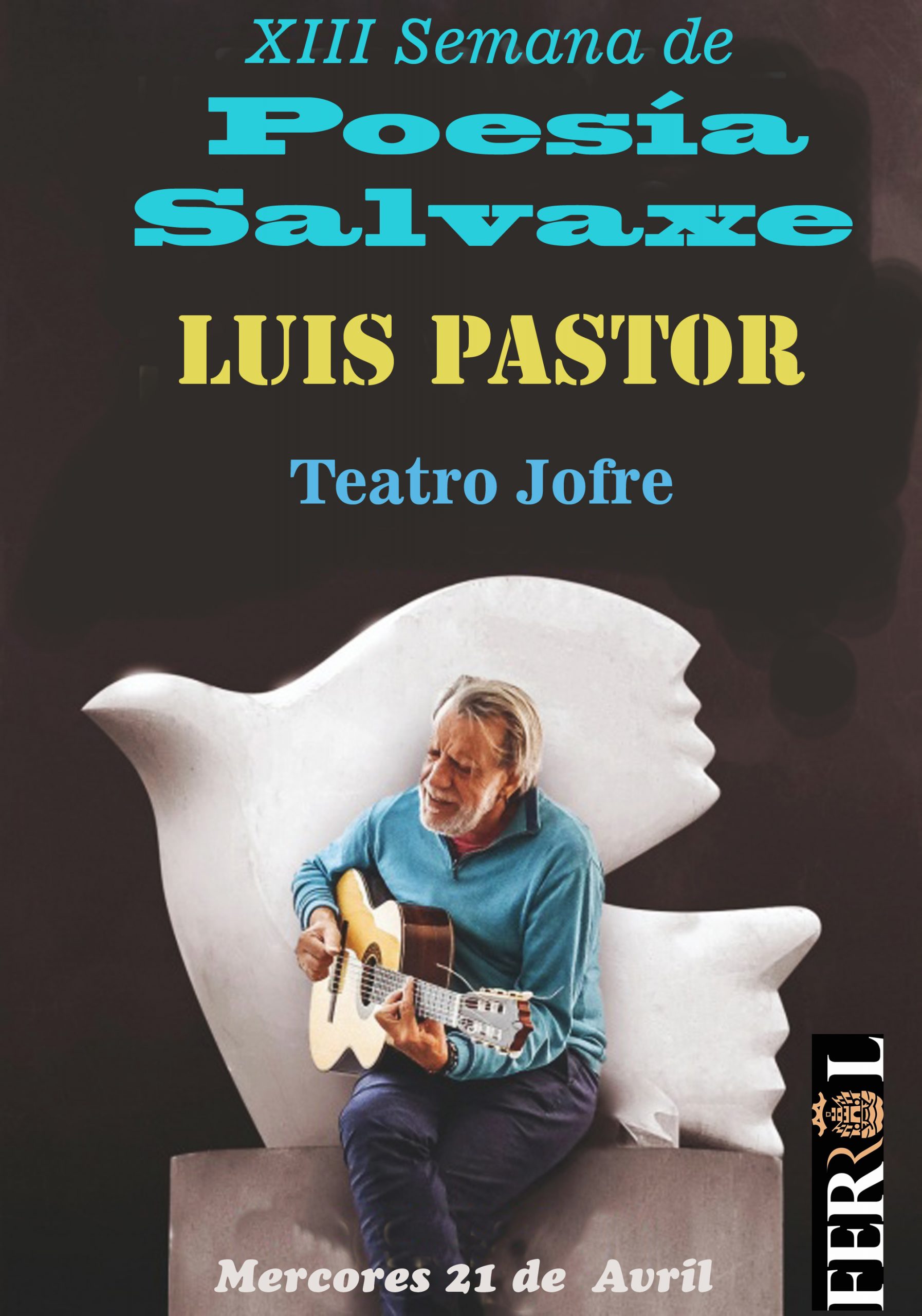 Luis Pastor na XIII Poesía Salvaxe, avril 2021